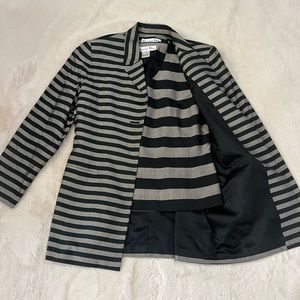 **Vintage Christian Dior** Silk Blouse & Blazer Set - Size 10